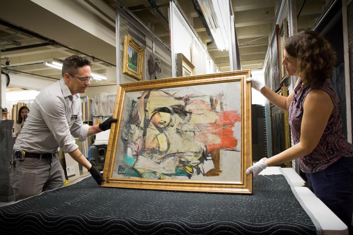 The return of the Willem de Kooning painting "Woman-Ochre" to its place in the abstract expressionist collection at the UA Museum of Art was an unexpected highlight of 2017. The return of the Willem de Kooning painting "Woman-Ochre" to its place in the abstract expressionist collection at the UA Museum of Art was an unexpected highlight of 2017.